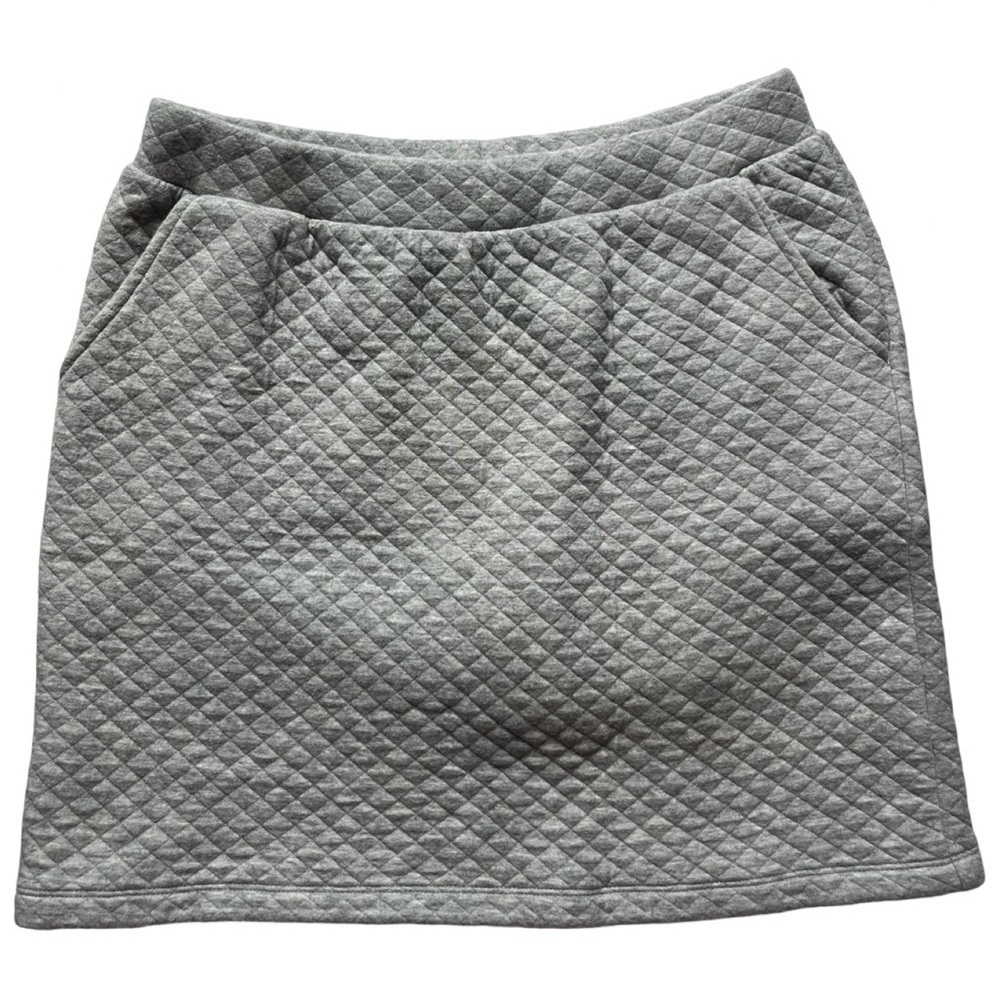 Lands’ End Kids Gray Cotton Quilted Skort